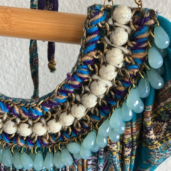 Sky halter top w gorgeous embellishments and details. Size XS NWT - Picture 3 of 7